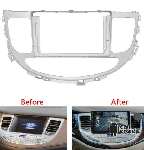 Radio Android Consola Hyundai Genesis 2008-2013 9" pulgadas, pantalla táctil, modelo original, instalada