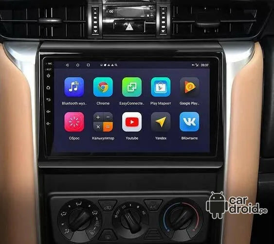 Radio Android Toyota fortuner 2016 - 2023 Radio Android Homologada, pantalla táctil, modelo original, instalada