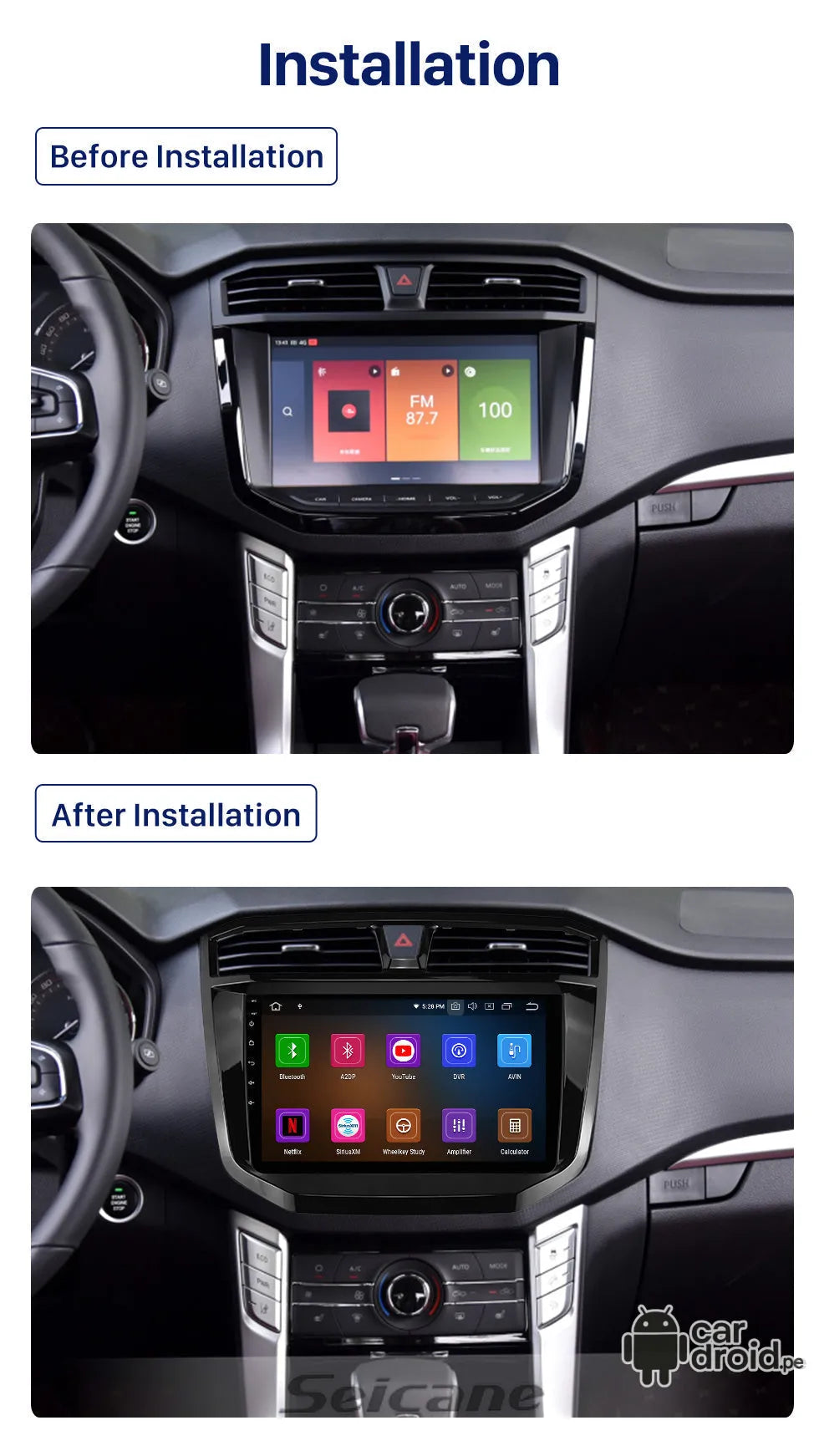 Radio Android Maxus t70 2021 - 2024 Radio Android Homologada, pantalla táctil, modelo original, instalada