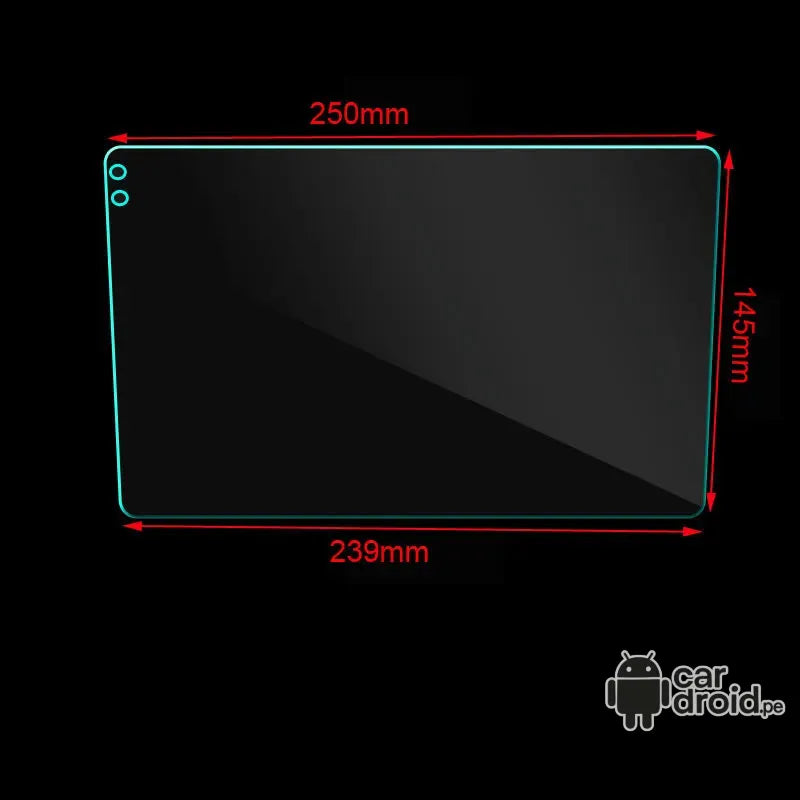 Mica de vidrio para radio android de 9 y 10 pulgadas
