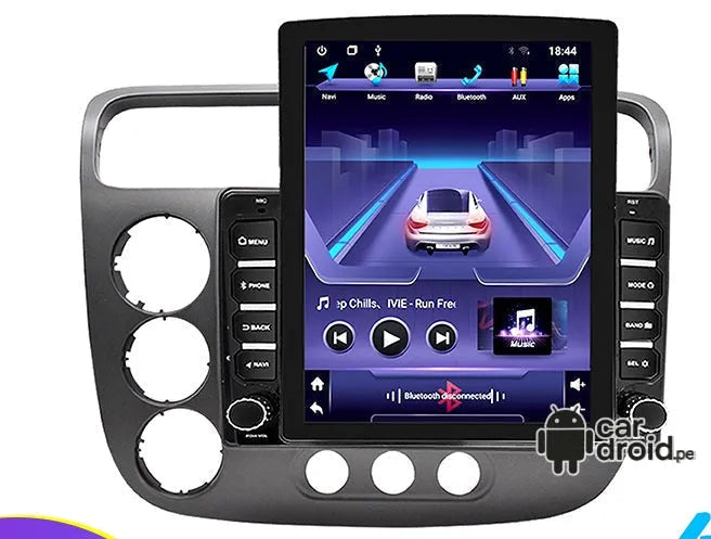 Radio Android Honda Civic 2005 - 2008 Radio Android Vertical Homologada, pantalla táctil, modelo original, instalada