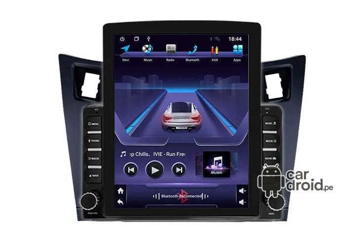 Radio Android Toyota Yaris 2010 - 2013 Radio Android Vertical Homologada, pantalla táctil, modelo original, instalada