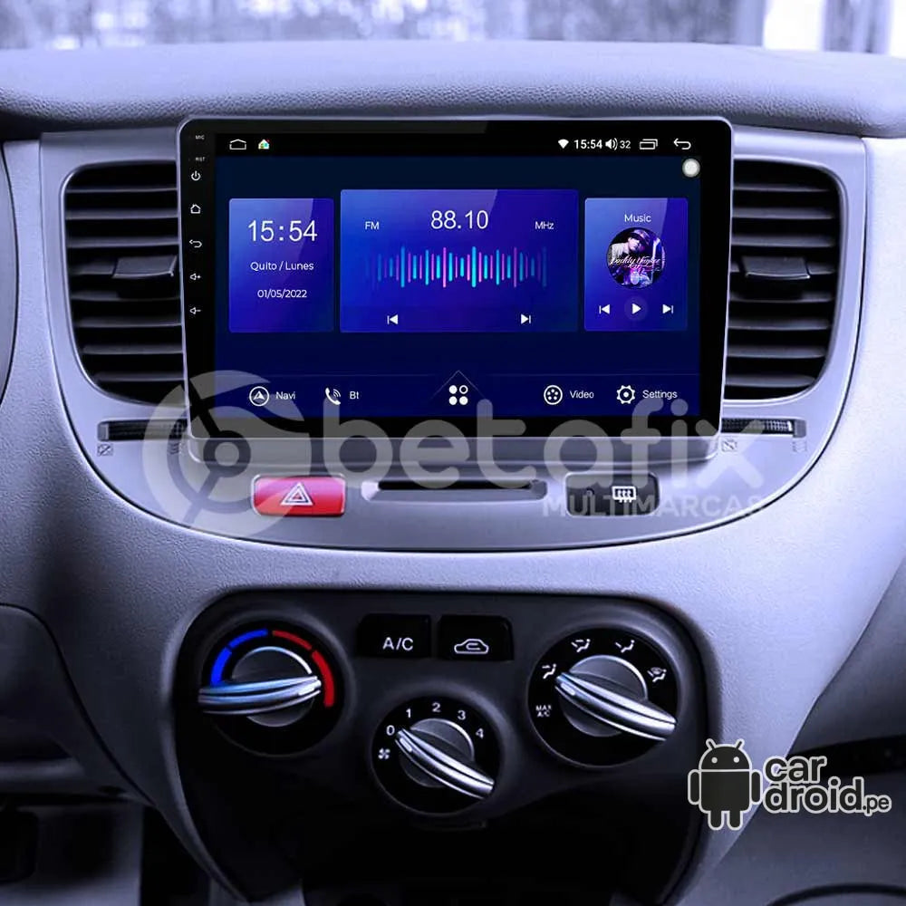 Radio Android Kia Rio 2006 - 2010 Radio Android Homologada, pantalla táctil, modelo original, instalada