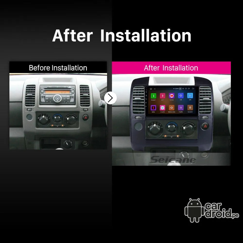 Radio Android Nissan Navara 2006 - 2013 Radio Android Homologada, pantalla táctil, modelo original, instalada
