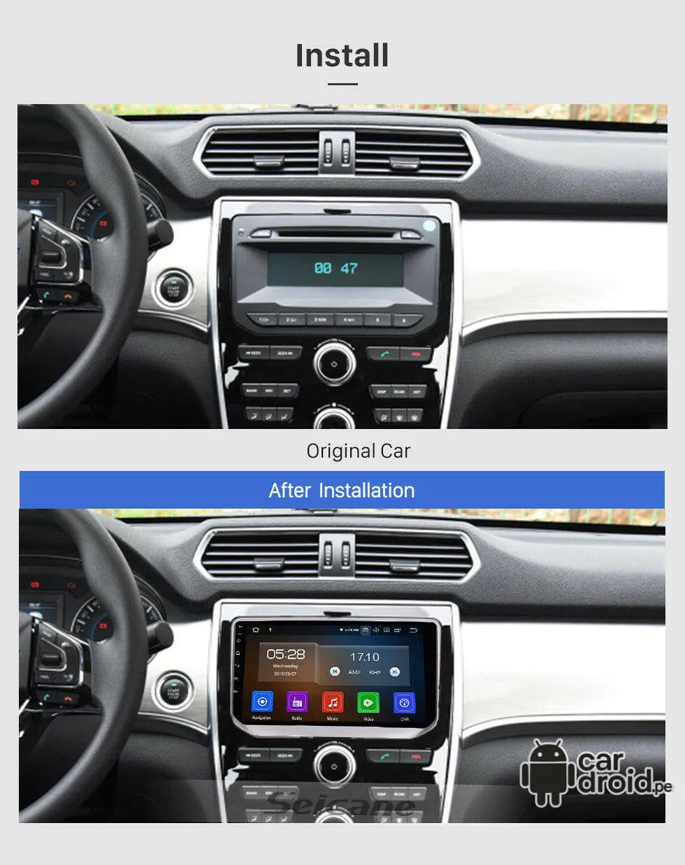 Radio Android Great Wall – H2 | 2016 2017 2018 2019 2020, pantalla táctil, modelo original, instalada