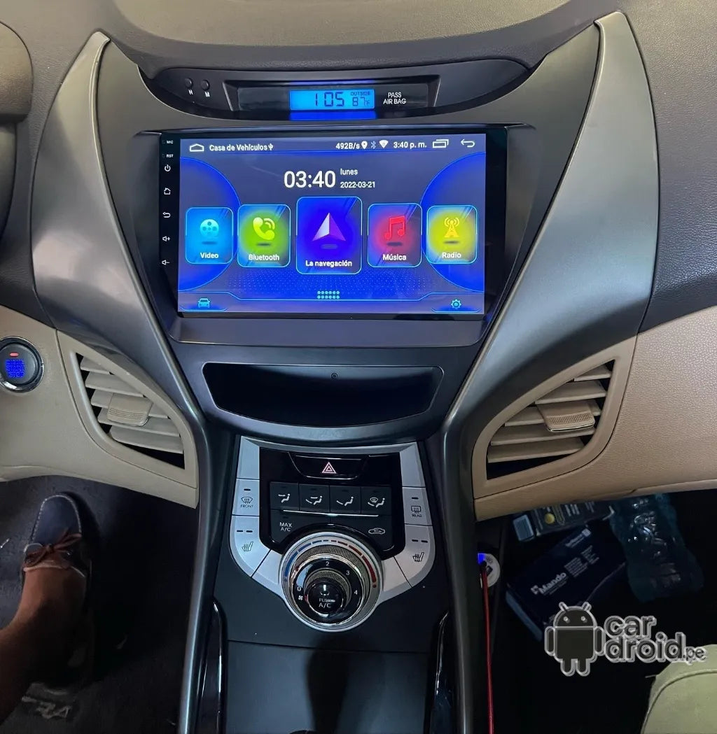Radio Android Elantra 2012 - 2017 Radio android Homologada, pantalla táctil, modelo original, instalada