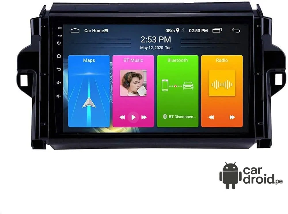 Radio Android Toyota fortuner 2016 - 2023 Radio Android Homologada, pantalla táctil, modelo original, instalada