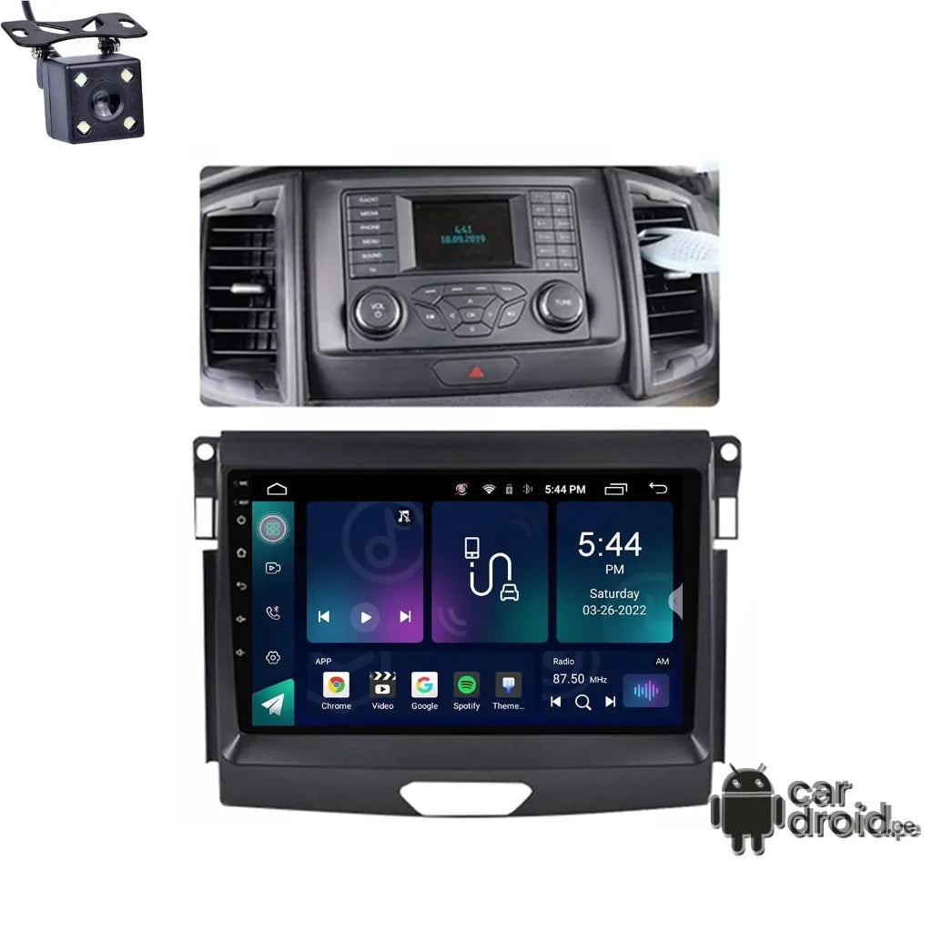 Radio Android Ford Ranger 2015 - 2023 Radio Android Homologada, pantalla táctil, modelo original, instalada