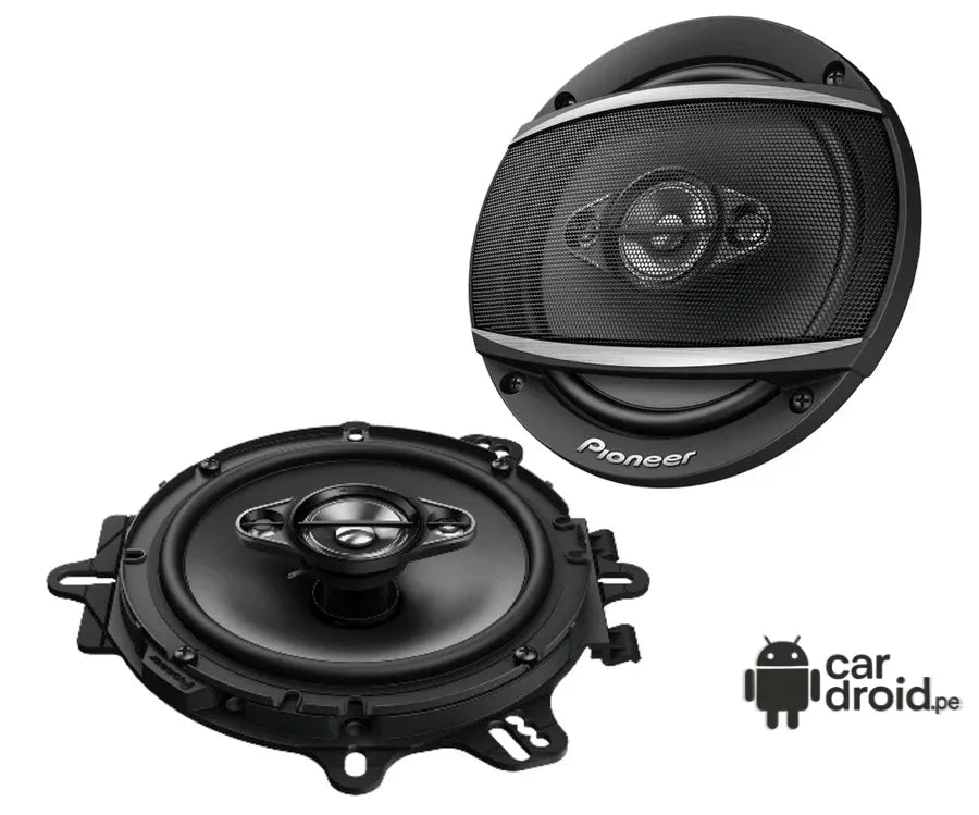 Radio Android Parlante Pioneer 6" 4 Vias 350w, pantalla táctil, modelo original, instalada