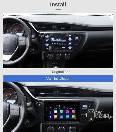 Radio Android Consola Toyota Corolla 2017- 2018 10" Pulgadas, pantalla táctil, modelo original, instalada