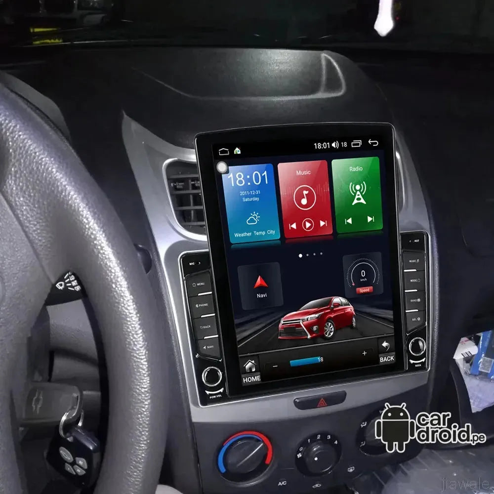 Radio Android Chevrolet Sail 2012 - 2015 Radio Android Vertical Homologada, pantalla táctil, modelo original, instalada