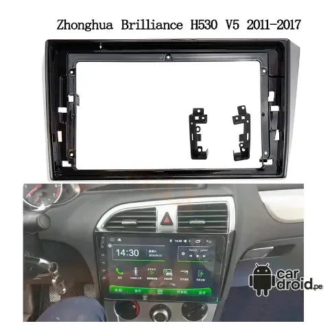 Radio Android Consola Brillance / Zhonghua H530 V5 2011-2017 9" Pulgadas, pantalla táctil, modelo original, instalada