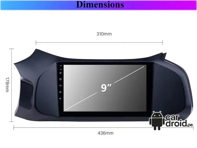 Chevrolet Joy 2019 - 2024 Radio Android Homologada