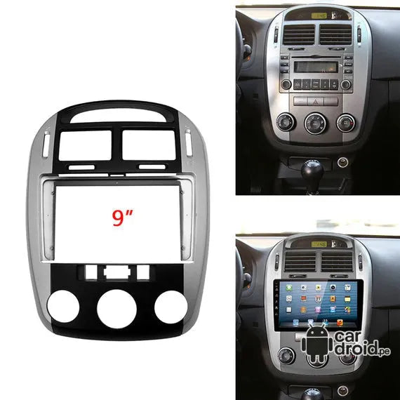 Radio Android Consola Kia Cerato 2006 9" pulgadas, pantalla táctil, modelo original, instalada