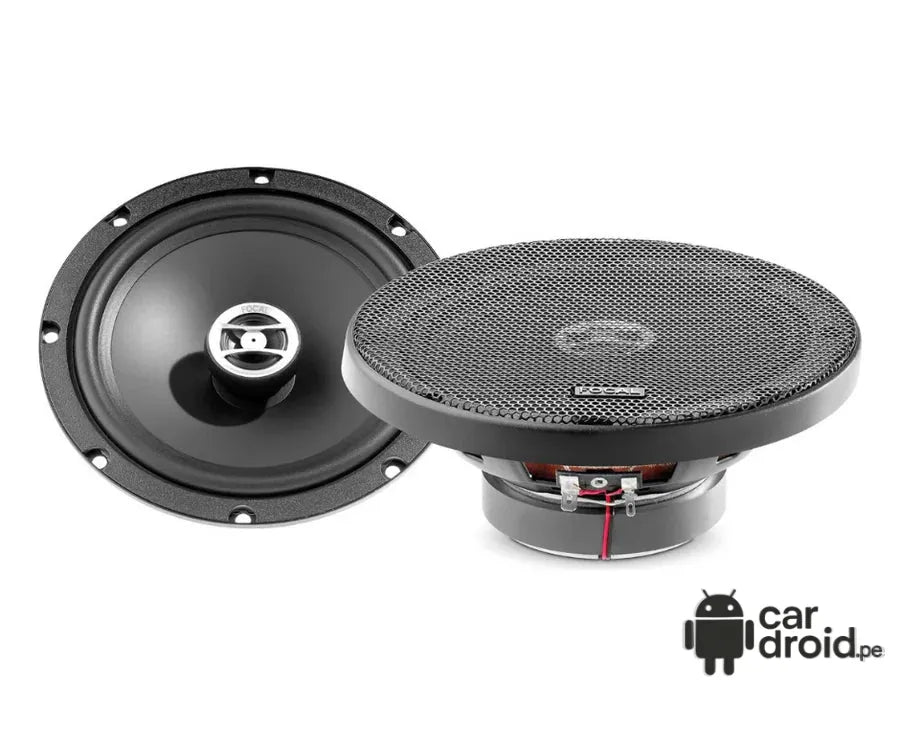 Radio Android Parlantes Focal Auditor RCX-165 Coaxiales 6.5" 120W, pantalla táctil, modelo original, instalada