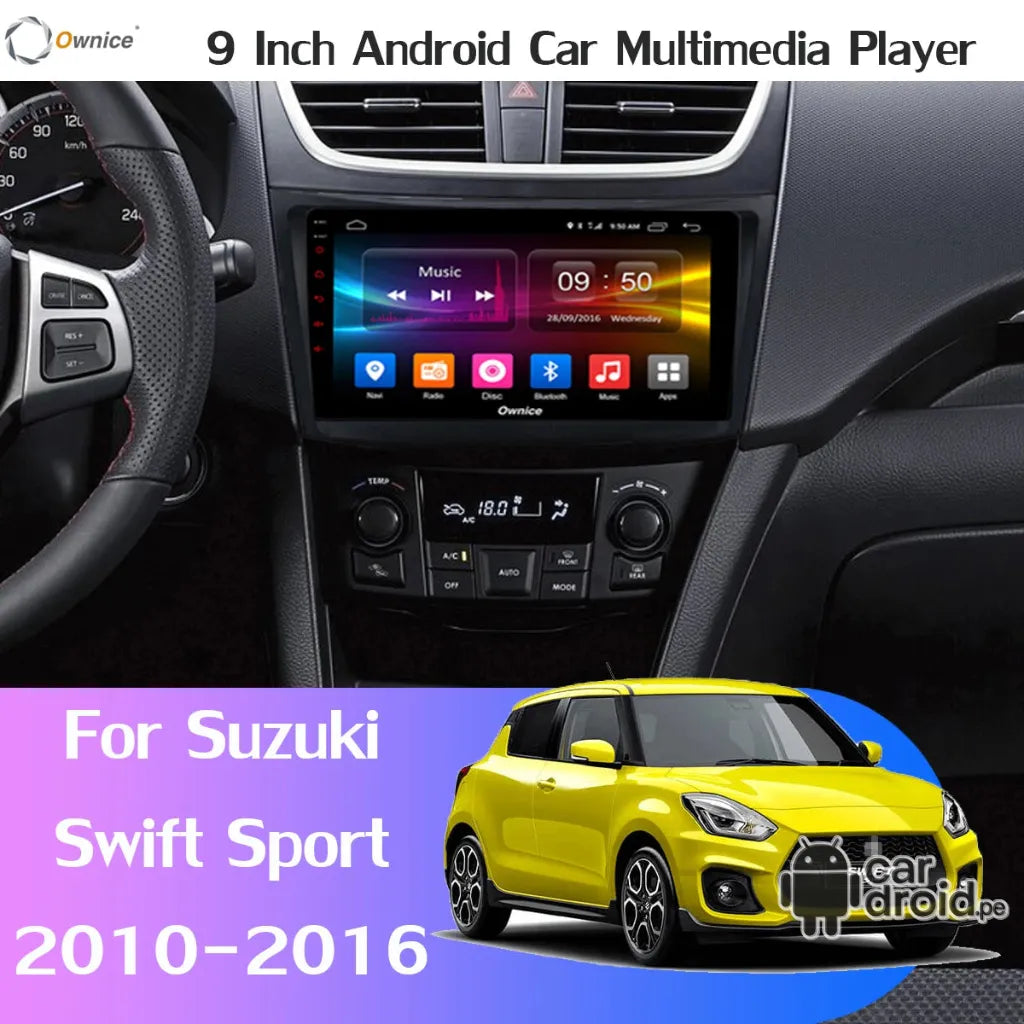 Radio Android Suzuki Swift 2012 - 2016 Radio Android Homologada, pantalla táctil, modelo original, instalada