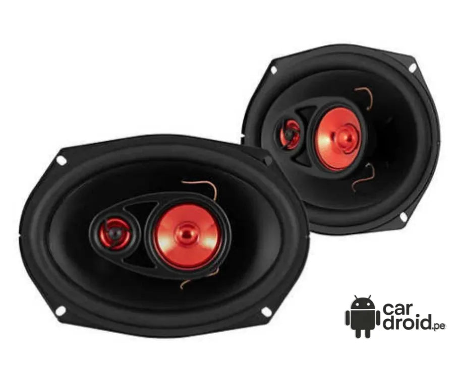 Parlantes Ovalados Bass Habit P690 3 Vías 120W