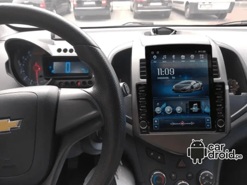 Radio Android Chevrolet Aveo 2011 - 2015 Radio Android Vertical Homologada, pantalla táctil, modelo original, instalada