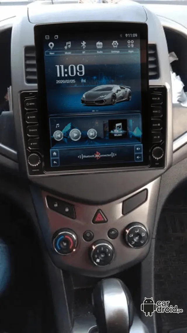 Radio Android Chevrolet Aveo 2011 - 2015 Radio Android Vertical Homologada, pantalla táctil, modelo original, instalada