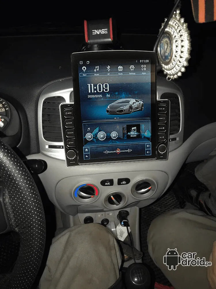 Radio Android Hyundai Accent 2005 - 2011 Radio Android Vertical Homologada, pantalla táctil, modelo original, instalada
