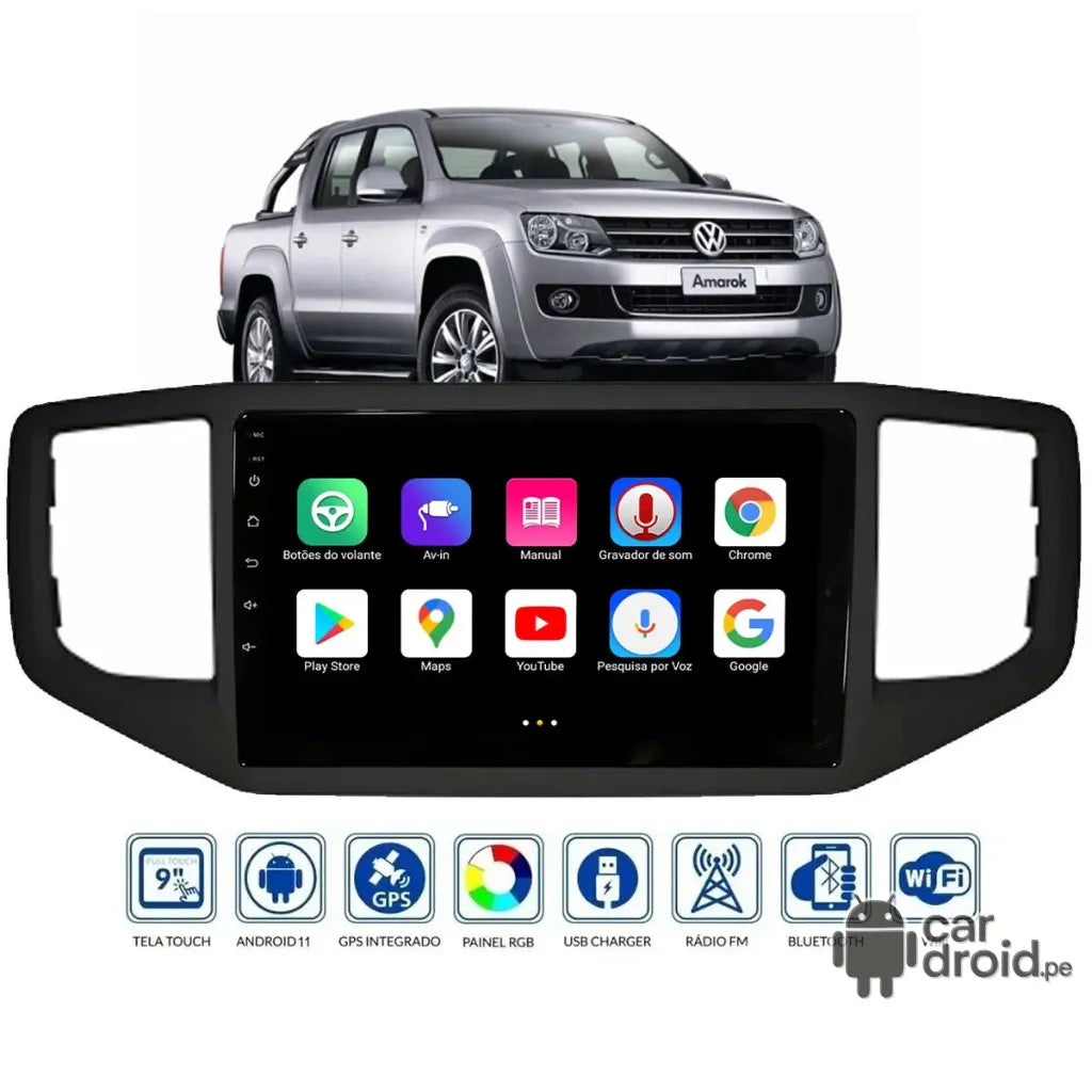 Vw Amarok 2016 - 2022 Radio Android Homologada