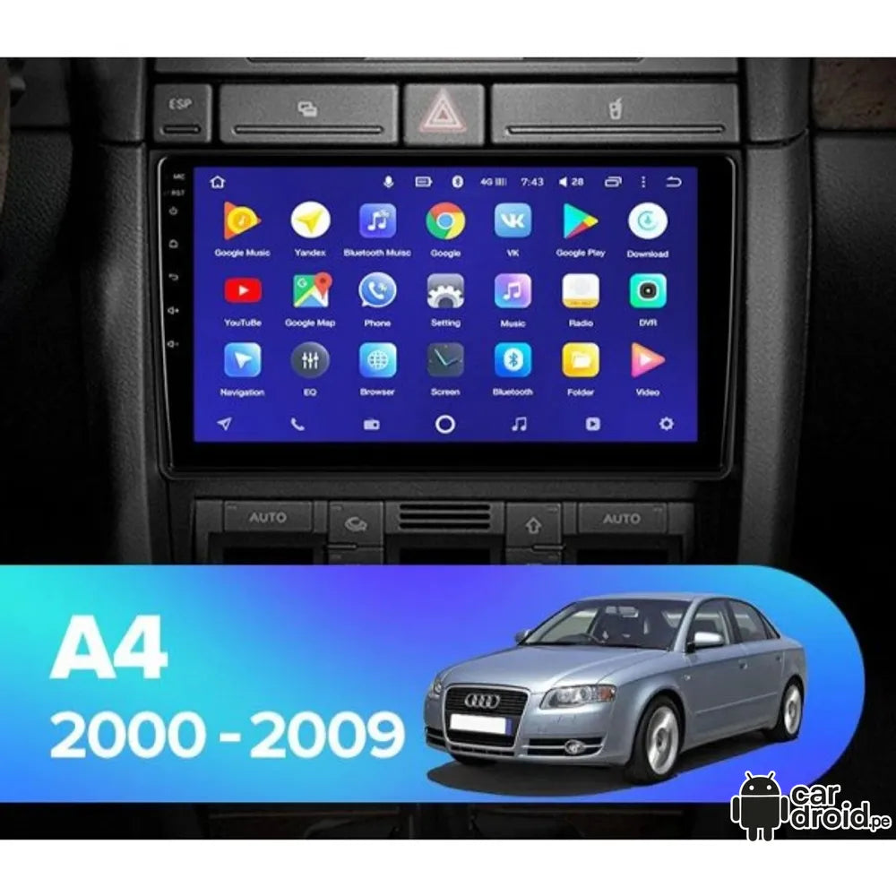 audi a4 CANBUS 2002-2008 - 6GB RAM - 128GB - Radio Android