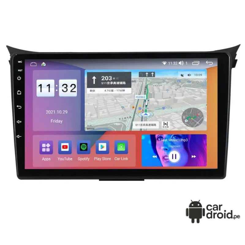 Radio Android Hyundai i30 2013 - 2018 Radio Android Homologada, pantalla táctil, modelo original, instalada