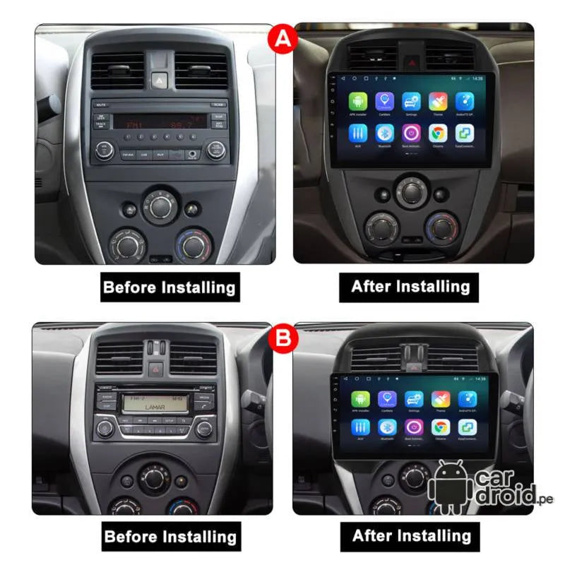Nissan Versa 2012 - 2019 Radio Android Homologada