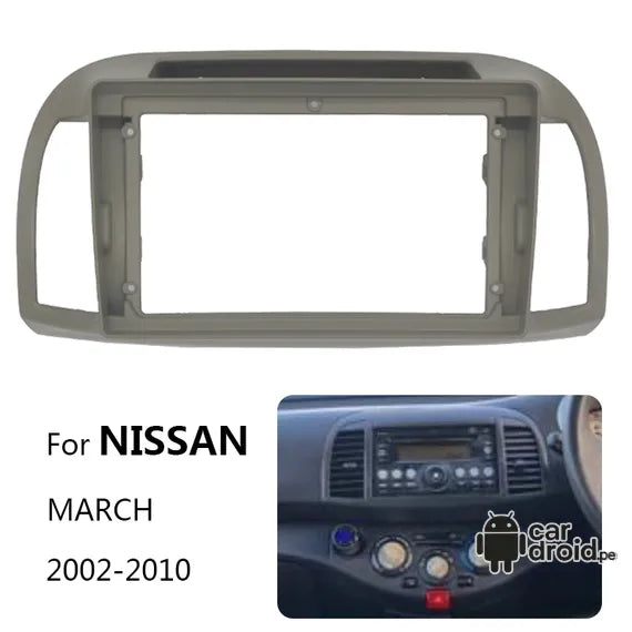 Radio Android Consola Nissan March 2002-2010 9" Pulgadas, pantalla táctil, modelo original, instalada