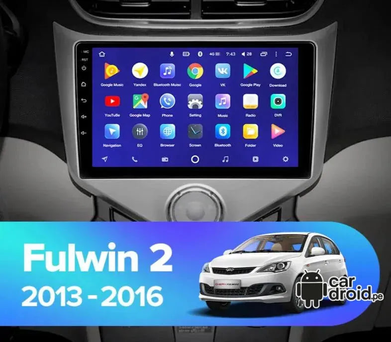 Radio Android Chery fulwin 2012 - 2017 Radio Android Homologada, pantalla táctil, modelo original, instalada