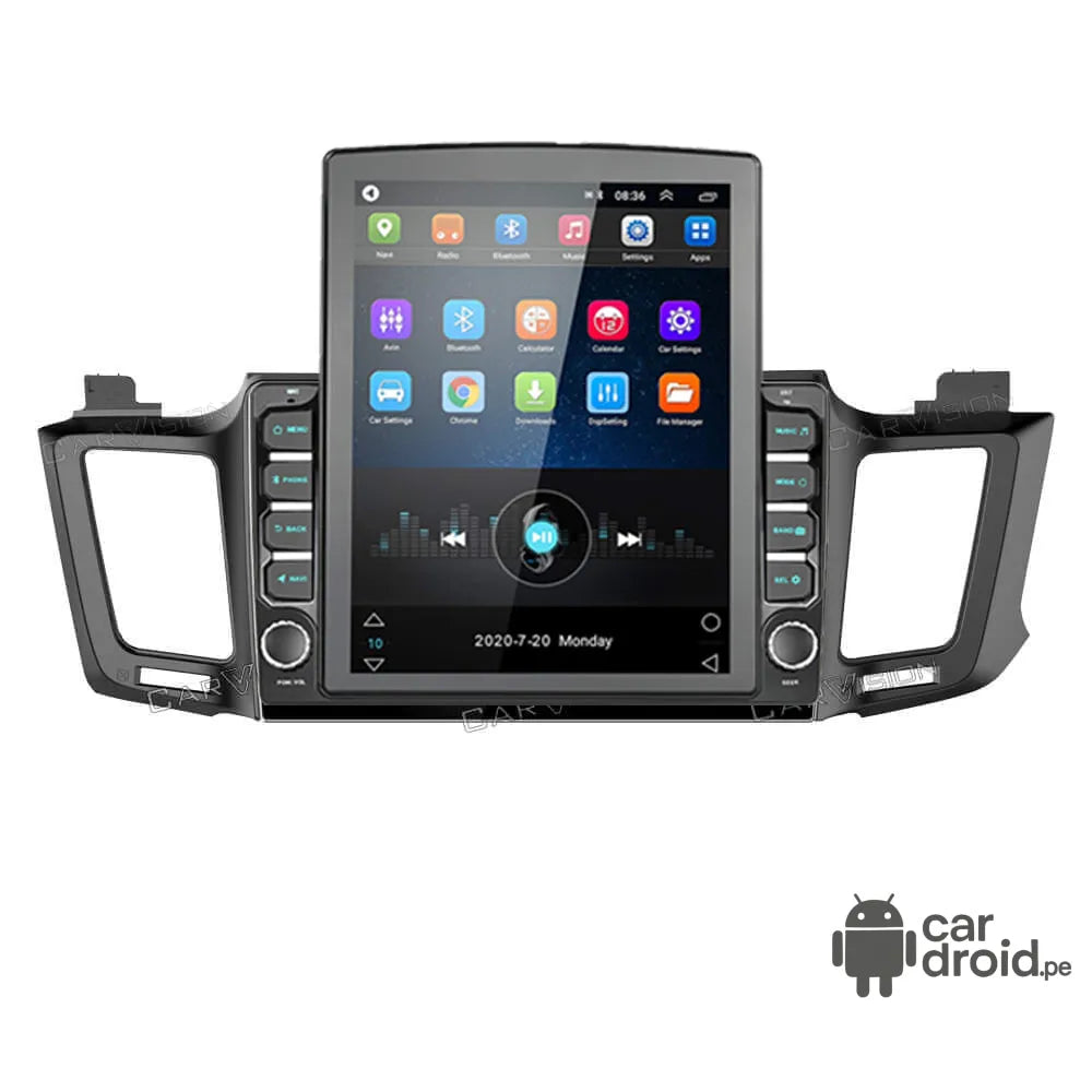 Radio Android Toyota Rav4 2013 - 2018 Radio Android vertical homologada, pantalla táctil, modelo original, instalada