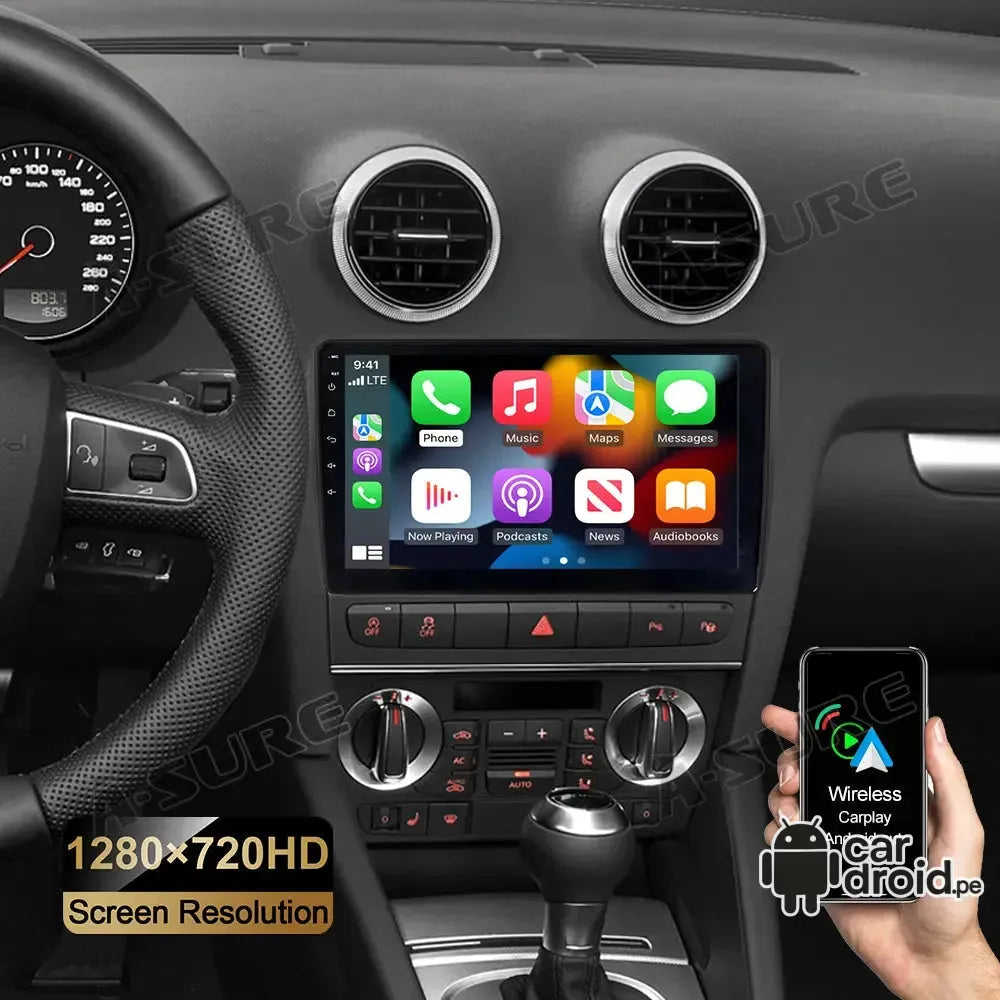 Radio Android Audi A3 2008 Radio Android Homologada, pantalla táctil, modelo original, instalada