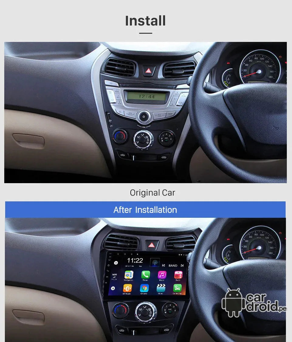 Radio Android Hyundai Eon 2012 - 2019 Radio Android Homologada, pantalla táctil, modelo original, instalada
