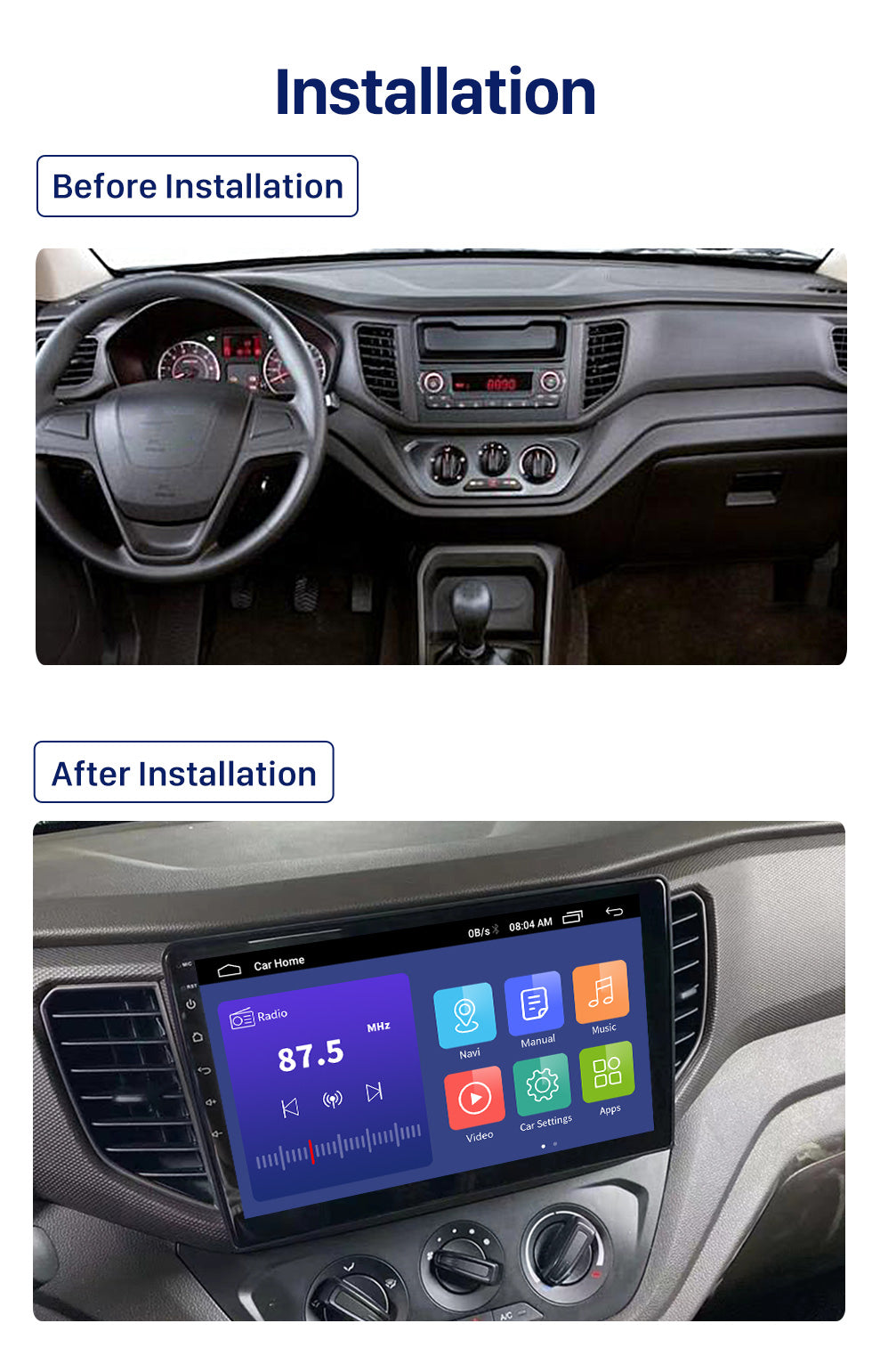 Chevrolet N400 2020 - 2024 Radio Android Homologada