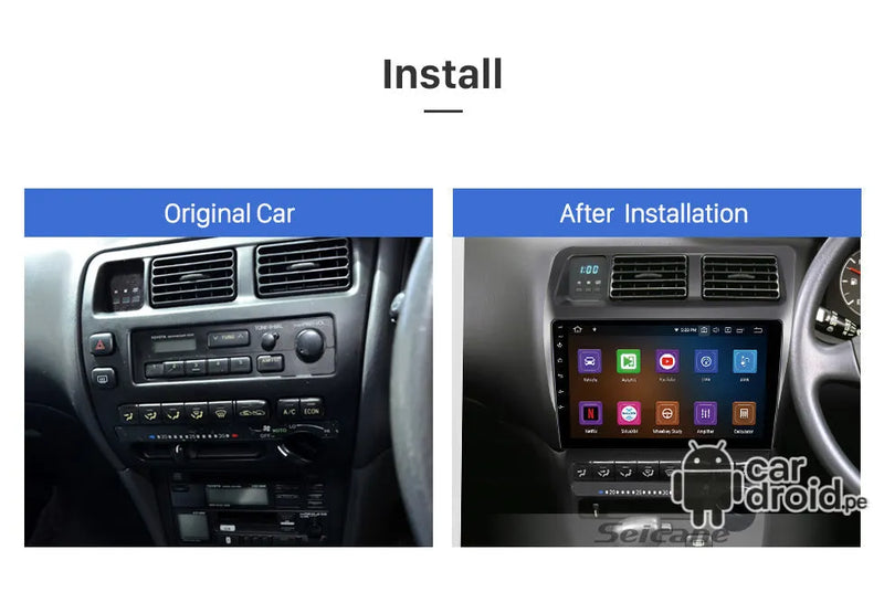 Radio Android Toyota Corolla 1993 - 1999 Radio Android Homologada, pantalla táctil, modelo original, instalada