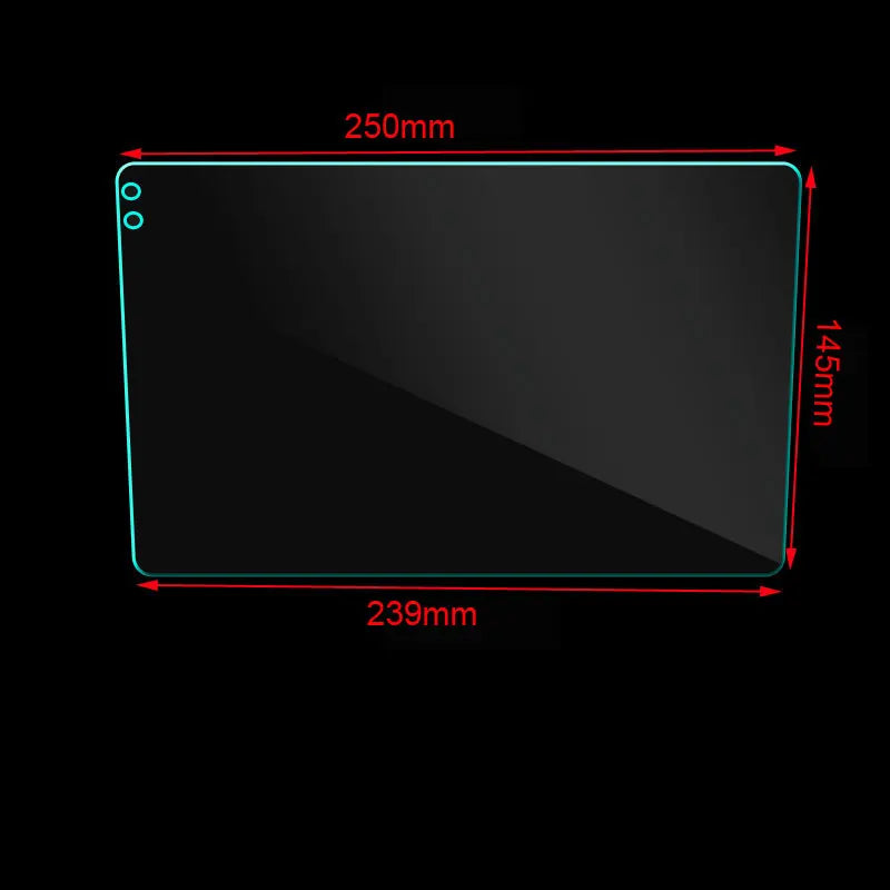 Mica de vidrio para radio android de 9 y 10 pulgadas