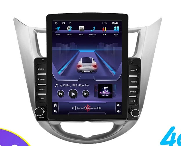 Hyundai Accent 2012 - 2017 Radio Android vertical homologada