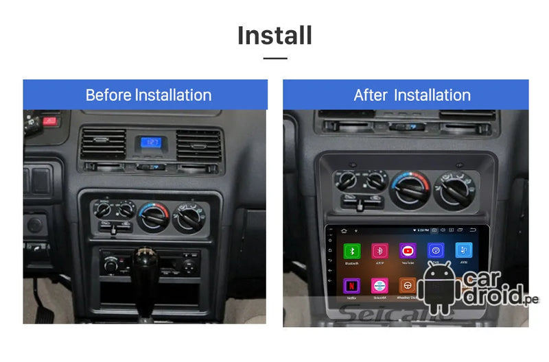 Radio Android Mitsubishi Pajero 1991 - 1999 Radio Android Homologada, pantalla táctil, modelo original, instalada