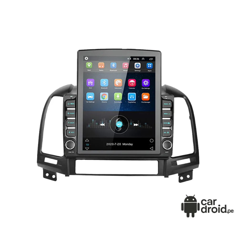 Radio Android Hyundai Santa fe 2011 - 2015 Radio Android Vertical Homologada, pantalla táctil, modelo original, instalada
