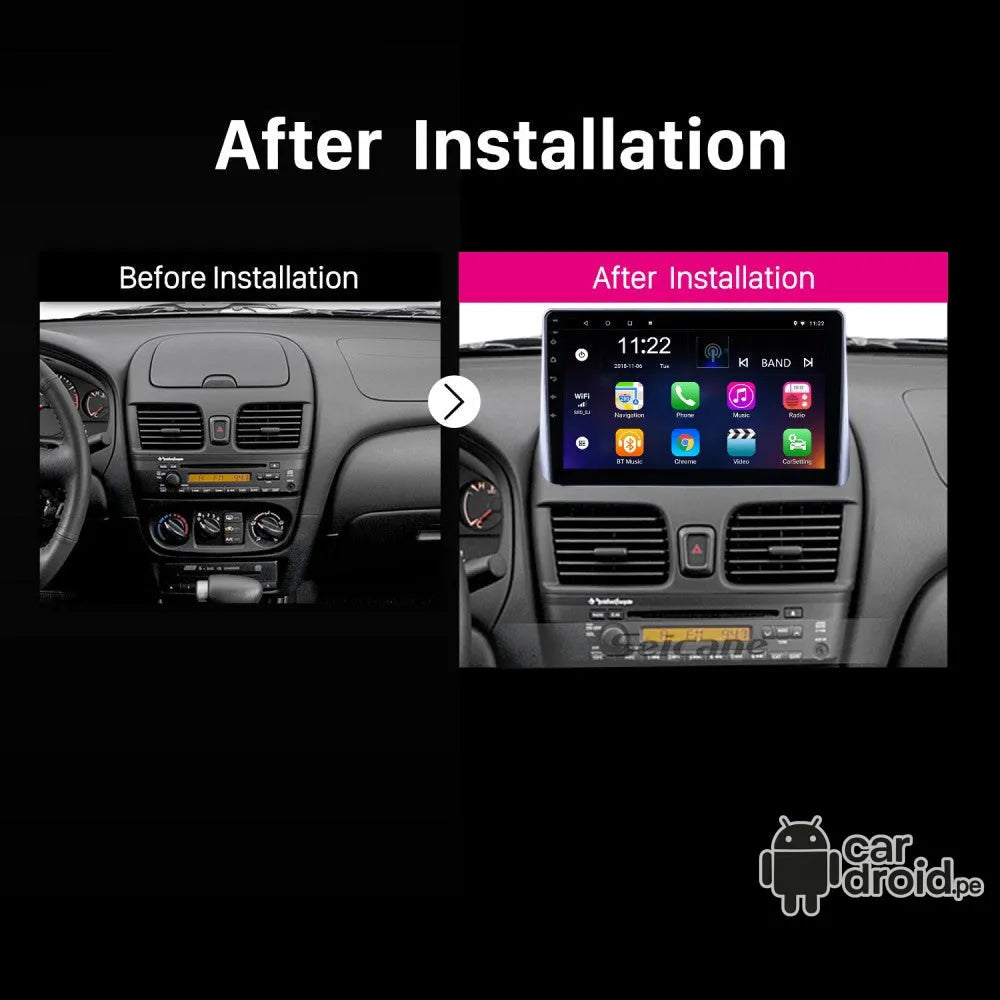 Radio Android Nissan Ad Station Wagon 1998 - 2002 Radio Android Homologada, pantalla táctil, modelo original, instalada
