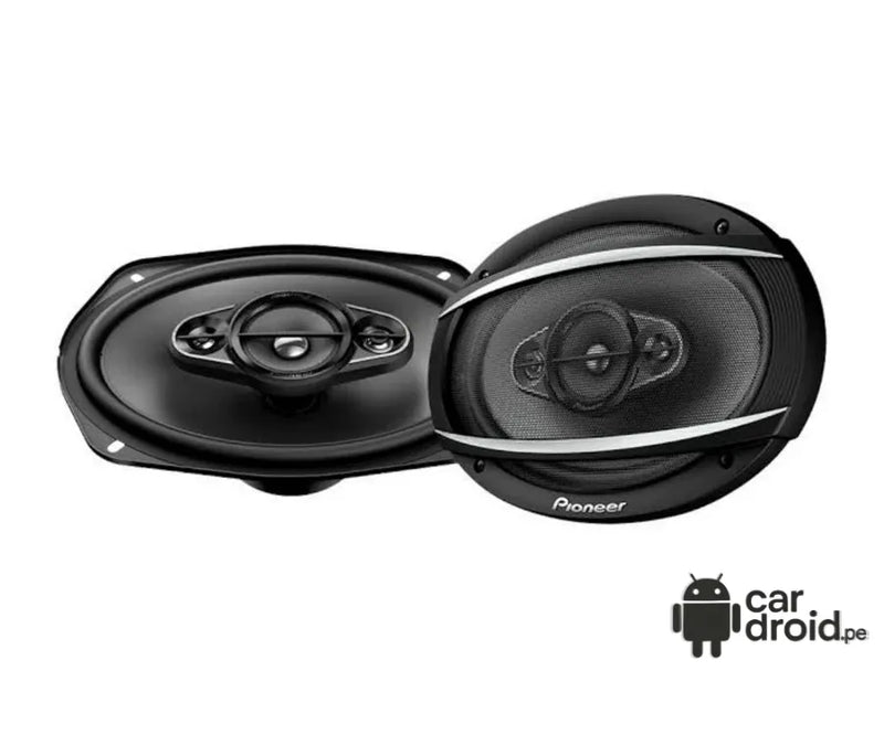 Radio Android Parlante Ovalado Pioneer 6x9" 4 Vias 450W - TS-A6967S, pantalla táctil, modelo original, instalada