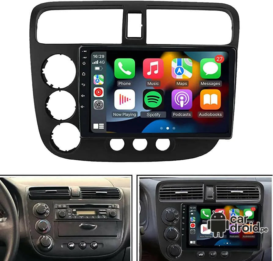 Radio Android Honda Civic 2001 - 2005 Radio Android Homologada, pantalla táctil, modelo original, instalada