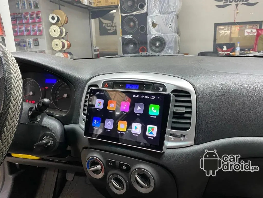 Radio Android Hyundai Accent 2008 - 2012 Radio Android, pantalla táctil, modelo original, instalada