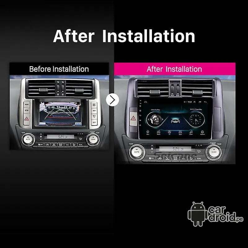 Radio Android Toyota Land Cruiser Prado 2010 - 2013 Radio Android Homologada, pantalla táctil, modelo original, instalada