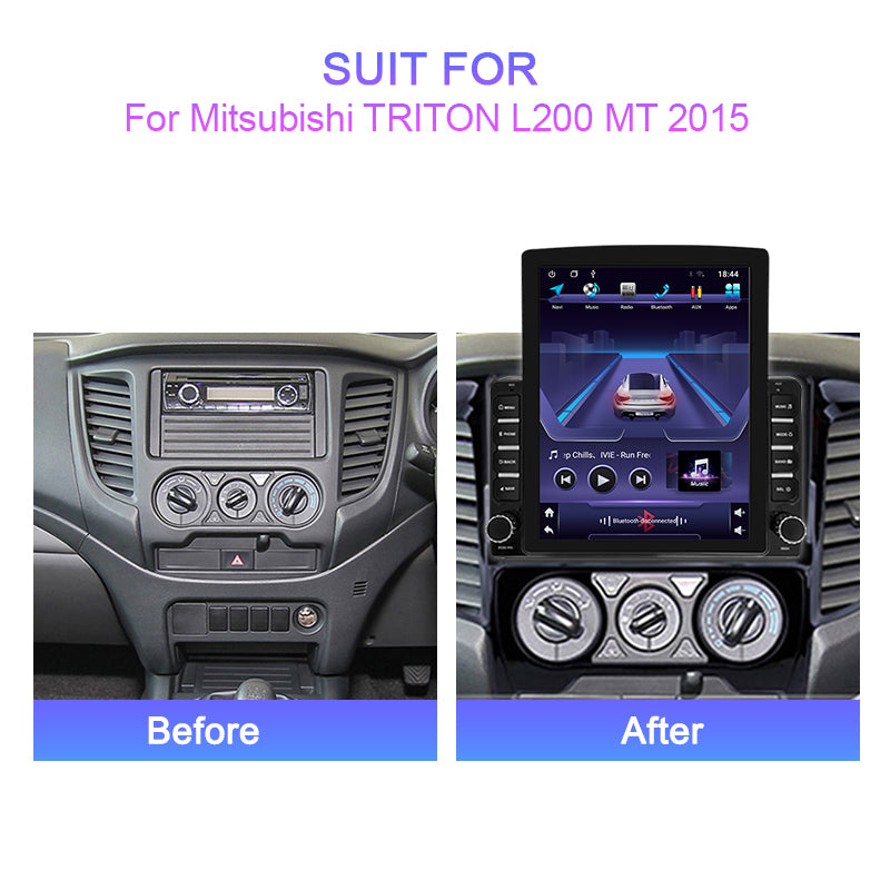 Mitsubishi L200 2016 - 2022 Radio Android Vertical Homologada