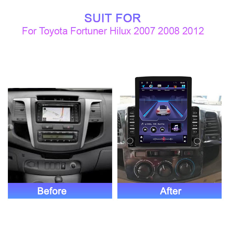 Toyota Hilux 2012 - 2016 Radio Android Vertical Homologada