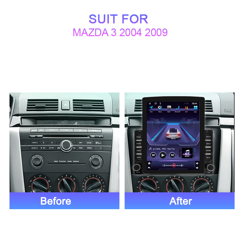 Mazda 3 2008 - 2013 Radio Android Vertical Homologada