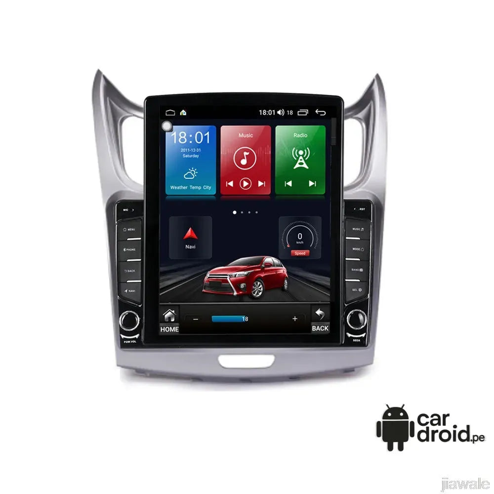 Radio Android Chevrolet Sail 2012 - 2015 Radio Android Vertical Homologada, pantalla táctil, modelo original, instalada