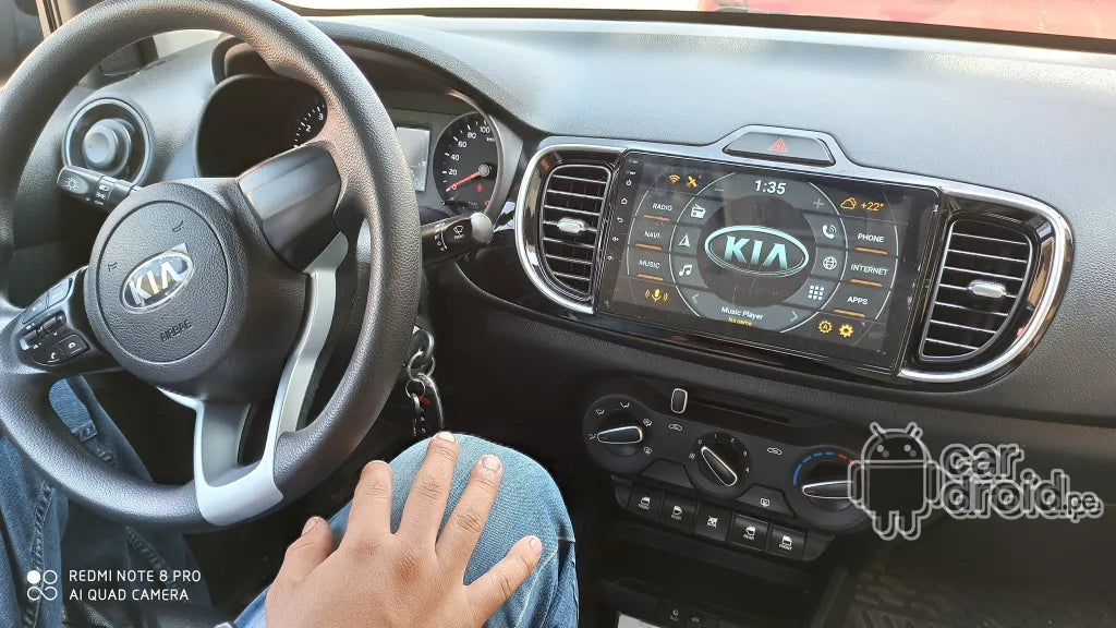 Radio Android Kia Soluto 2019 - 2023 Radio Android Homologada, pantalla táctil, modelo original, instalada