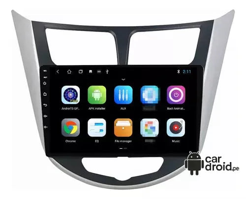 Radio Android Hyundai Accent 2011 - 2018 Radio Android Homologada, pantalla táctil, modelo original, instalada